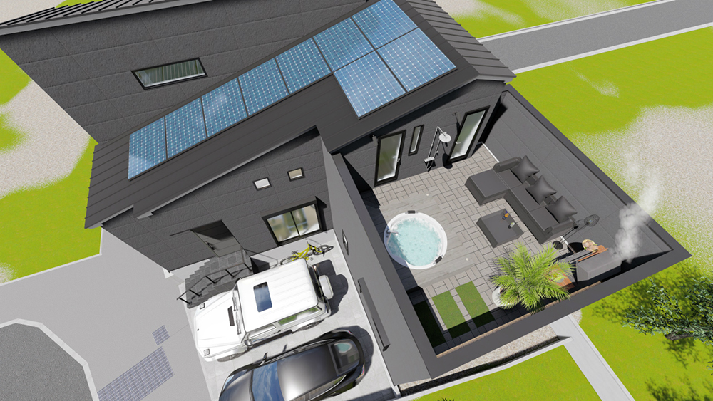 外観パース俯瞰